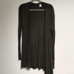 Long Forrest green cardigan